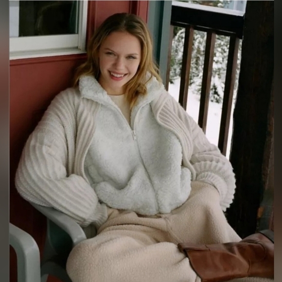 Urban Outfitters Truly madly deeply Open knit cardigan Cream #198 - Picture 4 of 7